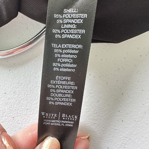 White House Black Market Drop Waist Open Back Cocktail Party Dress Size Small - Picture 9 of 10